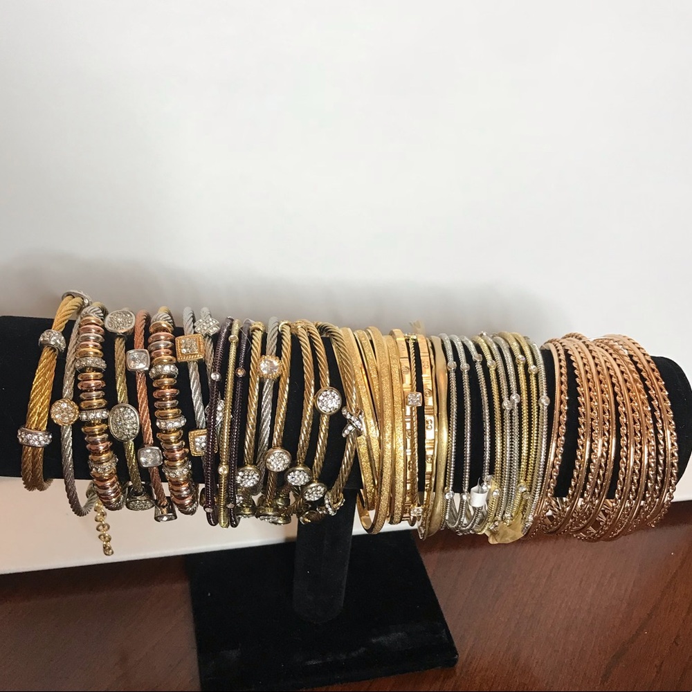 Costume gold and silver bracelets